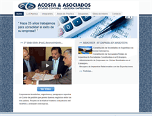 Tablet Screenshot of estudiocontableacosta.com